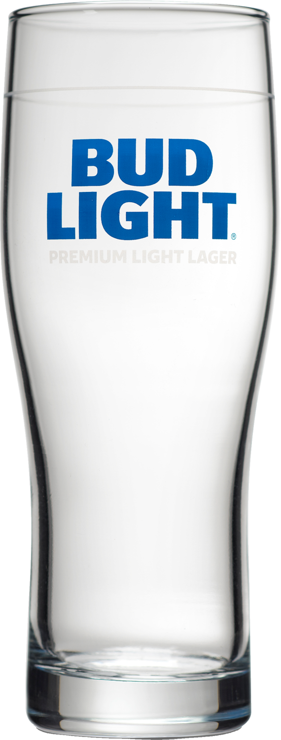 Bud Light 16 oz Stackable Pint Glass