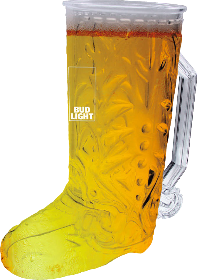 Bud Light 20 oz Plastic Boot Mug