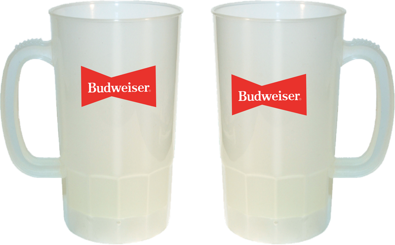 budweiser plastic cups  Budweiser Stackable 20 oz Plastic Cup