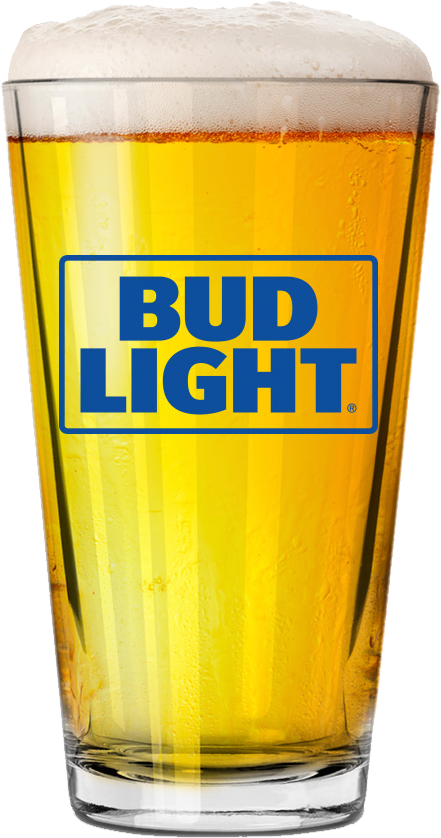 Bud Light 16 oz Pint Glass