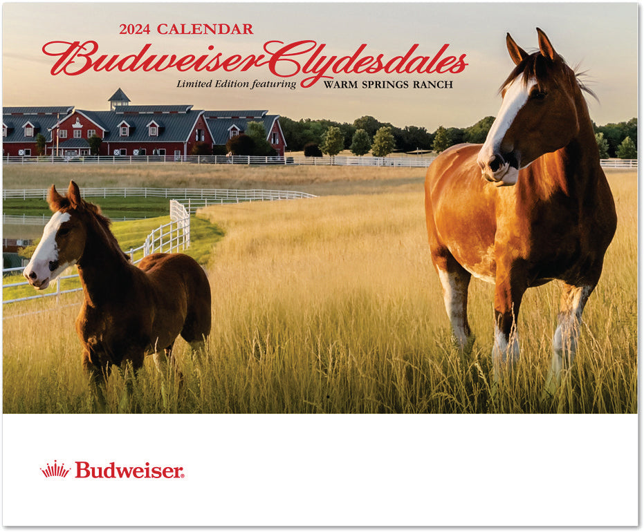 Budweiser Holiday 2024 Clydesdale Calendar EP Bud Store