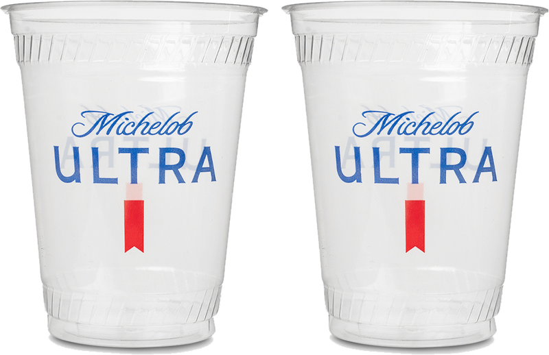 Beer 16/18oz Disposable Clear Plastic Cup Sleeve – EP Bud Store