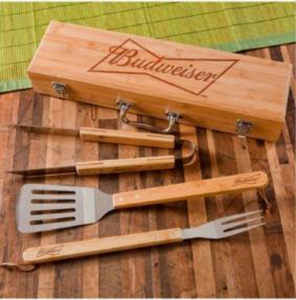 Budweiser Deluxe Barbecue 3- Piece Set