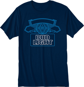 Bud Light Navy T- Shirt