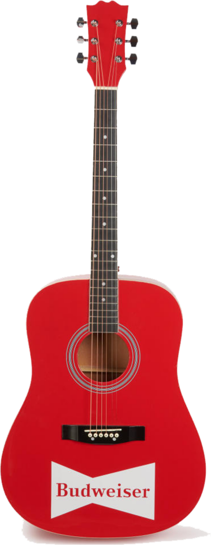 Budweiser Acoustic Red Guitar
