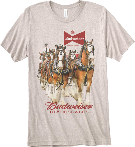 Budweiser Clydesdales Tri- Blend T- Shirt