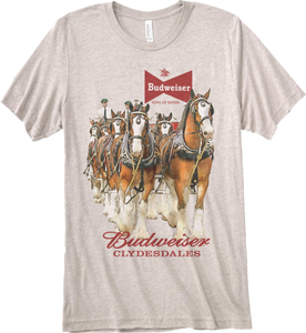 Budweiser Clydesdales Tri- Blend T- Shirt