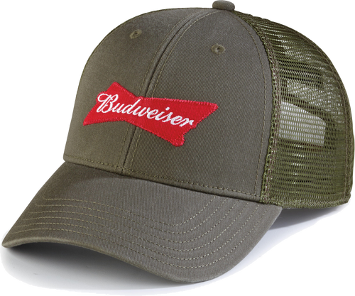 Budweiser Green Military Cap