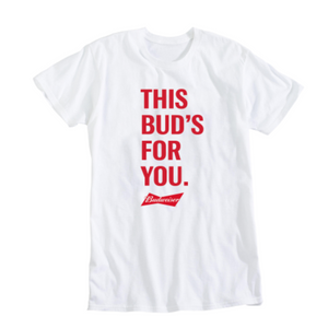 Budweiser White T- shirt