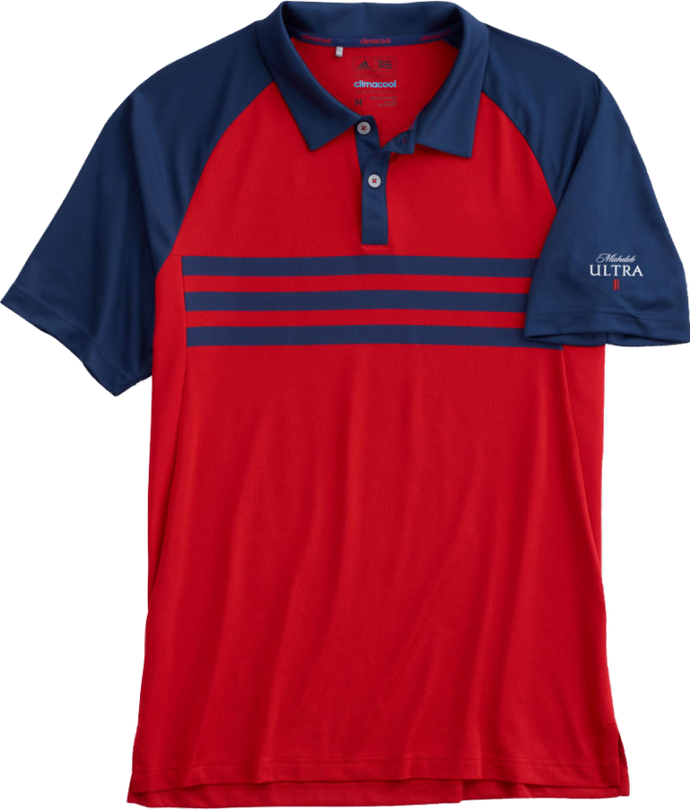 Michelob Ultra Red/ Navy Adidas Polo